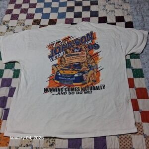 Vintage Big Johnson Adult Theme Funny Comic T Shirt SZ XL White Victory Winning